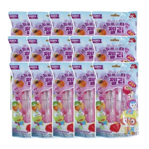 뽀로로 젤리 스트로우 과일맛, 200g, 15개