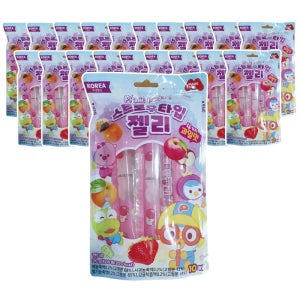 뽀로로 젤리 스트로우 과일맛, 200g, 20개
