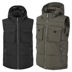 SNP골프 남성 하이로프트 패딩 후드 베스트