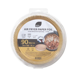 EZn이지엔 브라운 에어프라이어 종이호일 23cmx4cm, 90매, 5개
