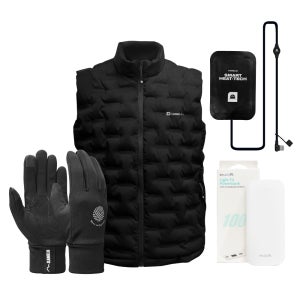 카멜로 보온 열선 발열조끼 남성 패딩 겨울 경량 방한 온열 조끼 보조배터리 포함