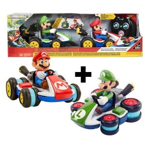 밤나무 닌텐도 슈퍼마리오 n 루이지 RC카 2팩 set