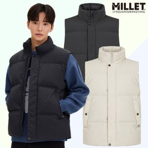 밀레남성조끼 타슬란 퀼팅 오리털 뚱패딩