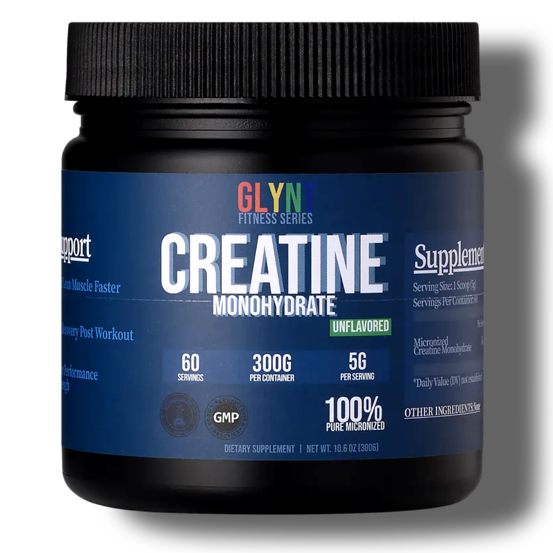 본사직영 3일 배송보장 글린트 고품질 미분화 <b>크레아틴</b> 300g, 1개