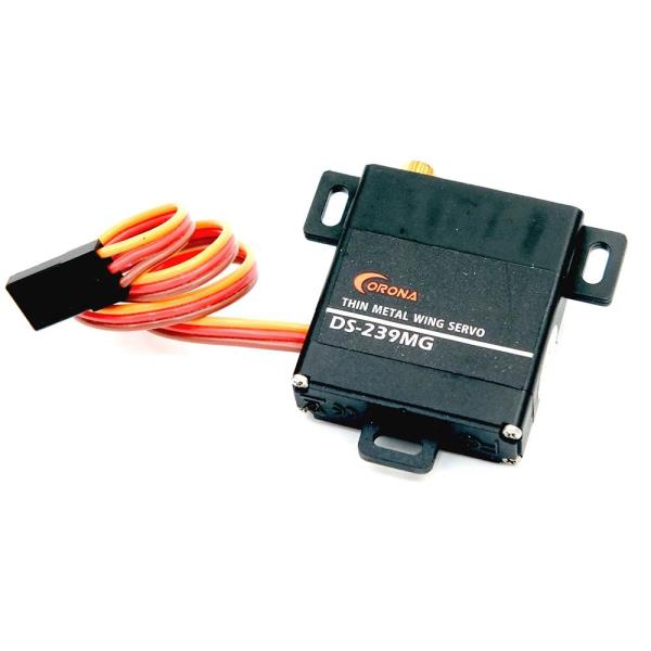 <b>코로나</b> DS239MG 디지털 슬림 윙 서보 (메탈 기어) 4.6kg / 0.15초 22g RC 글라이더 무선 조종 모델