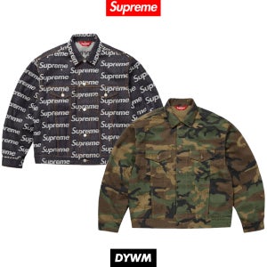 슈프림 자카드 로고 데님 트러커 자켓 - 25FW FW25J101