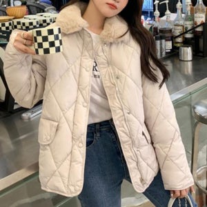 여성경량패딩 털카라 겨울 방한 패딩 점퍼