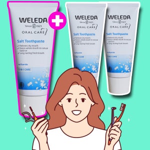 벨레다 소금치약 불소없는 계면활성제없는 양치 미백 독일 3개