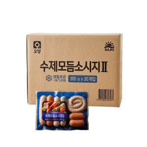 [냉동] 사조오양 수제 모듬 소세지 ll 385g 20개입 1박스
