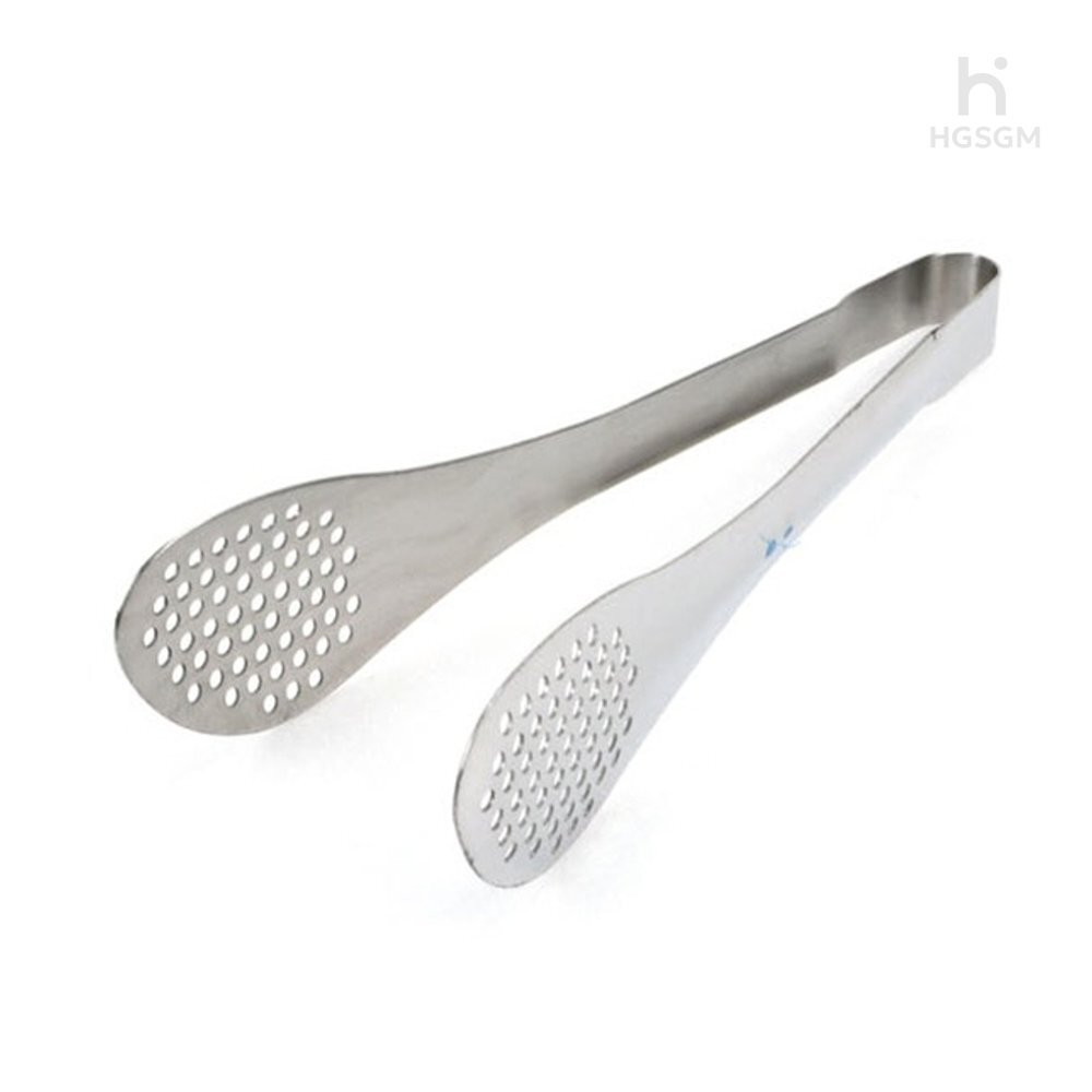 샐러드 빵집게 스텐 타공집게 소 23cm