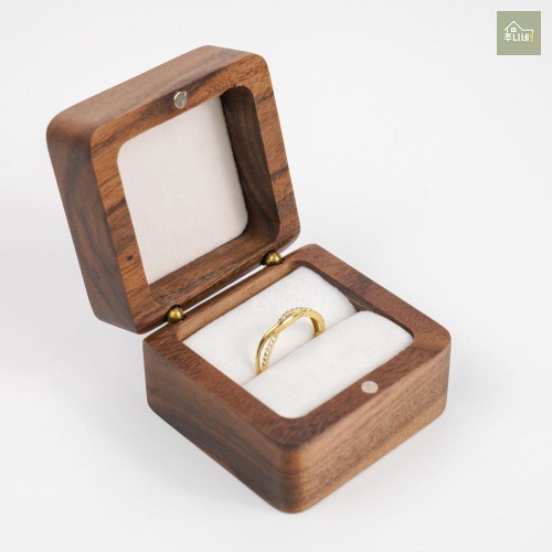 선물용 기념일 케이스 목재 우드반지케이스 나무반지함 프로포즈