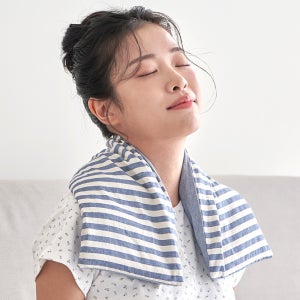 한나 팥찜질팩 어깨형 곡물 팥+황토볼 목 어깨 허리 복부 온열 찜질팩 냉온겸용