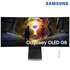 삼성전자 오디세이 OLED G8 86.8cm (34인치) S34DG852 21:9 WQHD 커브드 게이밍 모니터 LS34DG852SKXKR 리모컨 제공