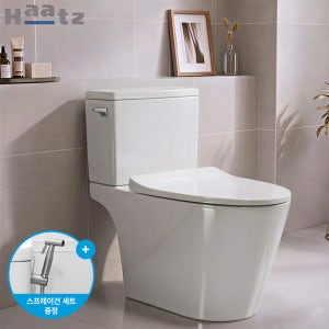 하츠바스 솔리드H 투피스치마형 양변기 HZB-3500H 높이 73cm / 설치부속 포함