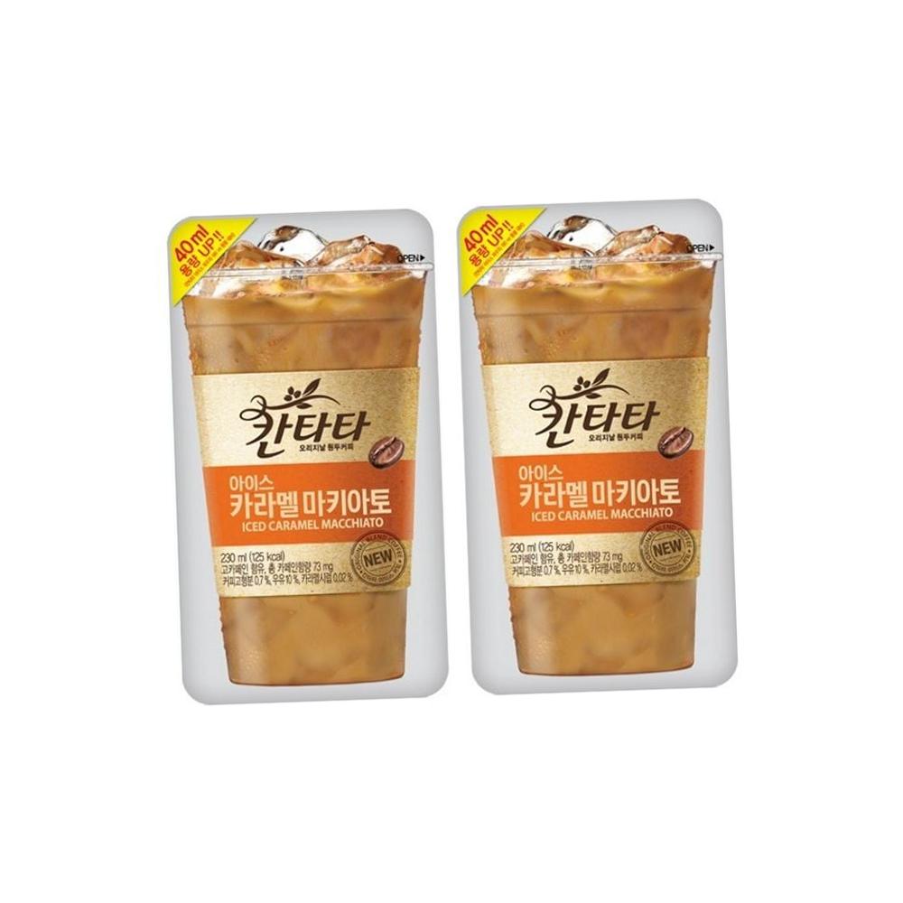 롯데 칸타타 아이스 카라멜 마키아토 RTD커피