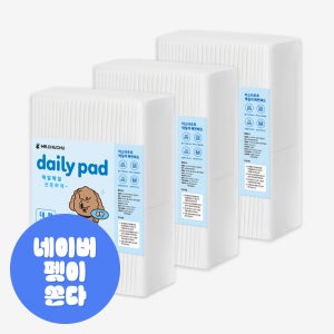 미스터추추 강아지 데일리 배변패드 무향 45g 대형, 50매입, 3개