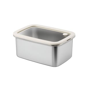 바겐슈타이거 클라스텐박스 스텐 밀폐용기 사각 반찬통 보관용 전자레인지가능 1.5L, 1개