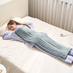 프롬비 닥터슬로우 와이드형 전기방석 허리 어깨 복부 전기찜질기 FD224 카키