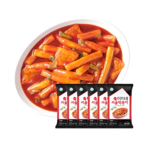 미미네 서울 판밀떡볶이 X 기본맛, 465g, 6개