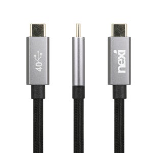 NEXI USB4 썬더볼트4 고속 데이터 충전 C to C PD 240W 0.5m, 1개