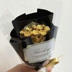24K 순금 장미 꽃 다발 콩알 금 1.1g 선물 기념일 생일 금괴 땅콩 콩알