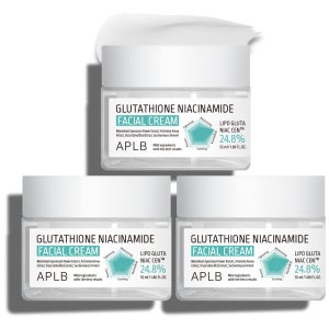 APLB 글루타치온 나이아신아마이드 페이셜 크림 미백 고보습 화이트닝 55ml, 3개