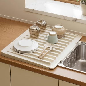 물빠짐 실리콘 드라잉매트 그릇 컵 설거지 건조트레이 대형