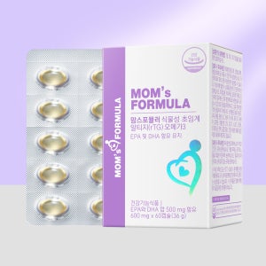 맘스포뮬러 임산부 오메가3 식물성 초임계 알티지(rTG) 미니 60캡슐 2개월분