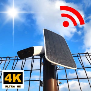 4K 고화질 태양열 태양광 CCTV 무선 외부 농막 시골 와이파이 배터리 카메라 캠앤
