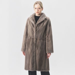 진도엘페 풀스킨 휘메일 밍크 롱코트 실버블루 (EC13)[35579924]