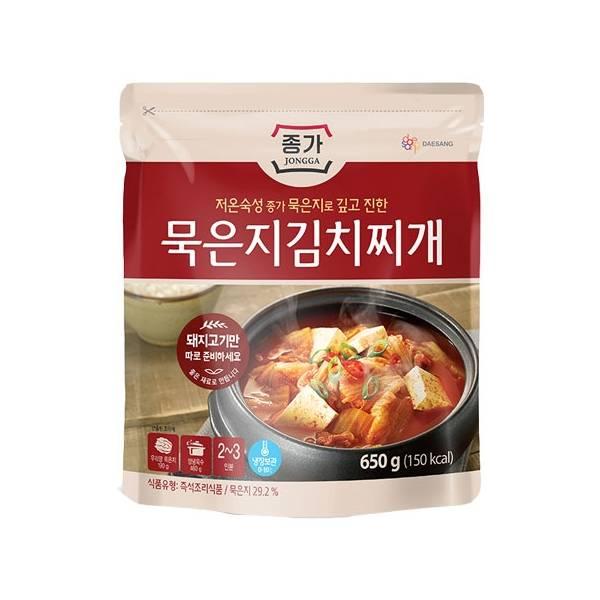 종가 묵은지 김치찌개 간편식 즉석식품 밥도둑