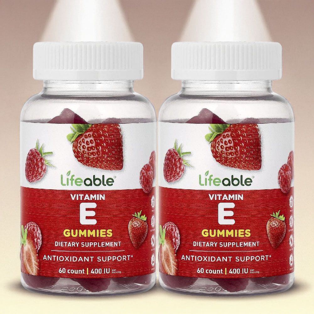 라이퍼블 <b>비타민 E</b> 알파 토코페롤 미네랄 효능 젤리 구미 베리 60개 2병