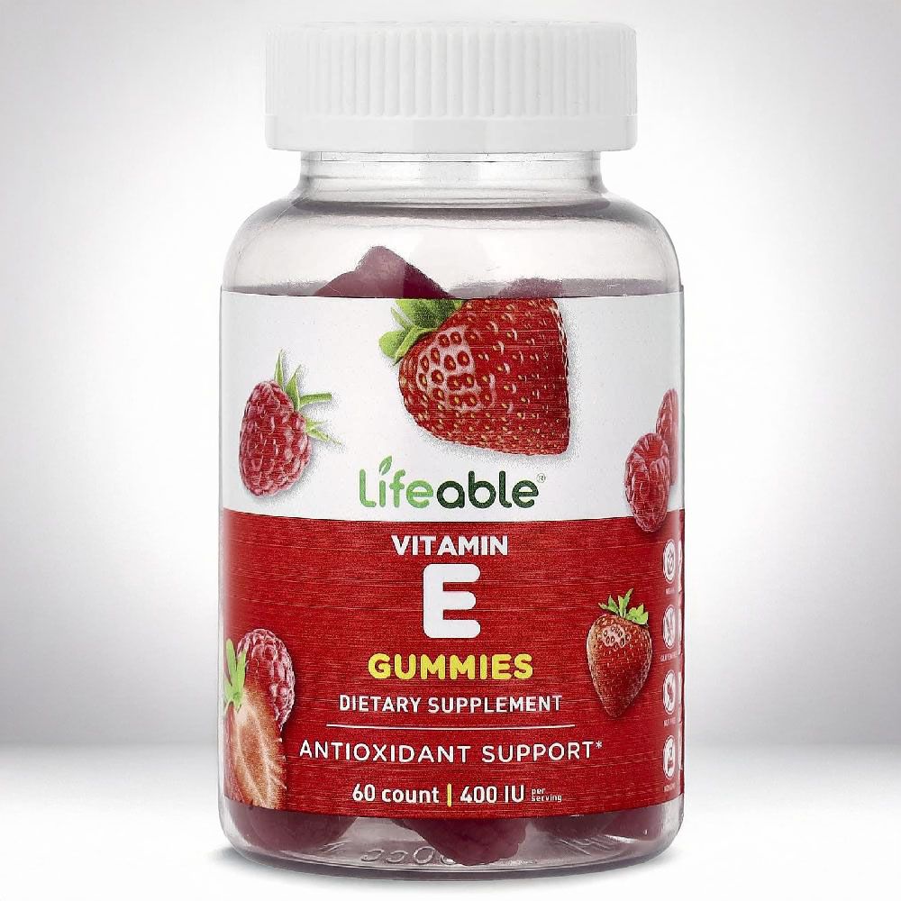 라이퍼블 <b>비타민 E</b> 알파 토코페롤 미네랄 효능 젤리 구미 베리 60개