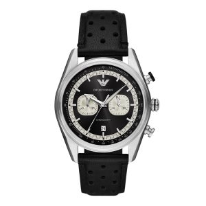 아르마니 AR11635 (Racer) 레이서 크로노그래프 남성 가죽시계