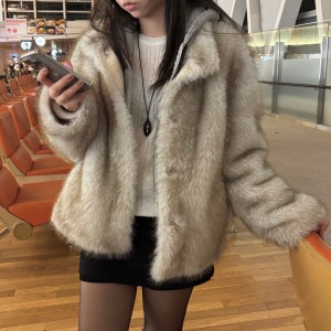 페이크퍼자켓 에코퍼 밍크자켓