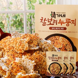 정가네 찰보리 누룽지 3팩 50회분 장미화 국내산 찰보리 백미 돼지감자 숭늉 누릉지