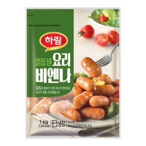하림 칼집 낸 요리 비엔나 소시지 1kg 냉장 업소용 식당용 대용량