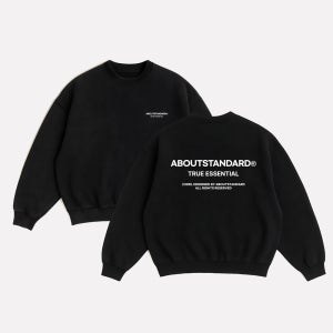 어바웃스탠다드 트루에센셜 오버핏 맨투맨 티셔츠 특양면 쭈리 피그먼트 기모