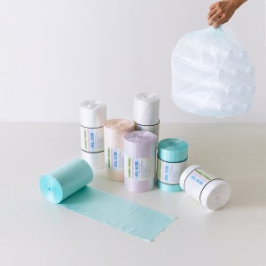 1+1 분리수거 비닐봉투 국내산 뜯어쓰는 롤 비닐 20 ~100리터 60L, 50매, 2개