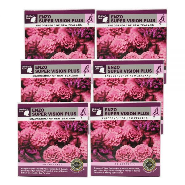 마더스케어 뉴질랜드 <b>엔조 슈퍼 비전 플러스</b> 90캡슐 6개