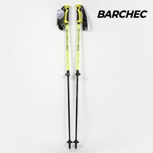 바첵 길이조절 스키 폴 형광그린