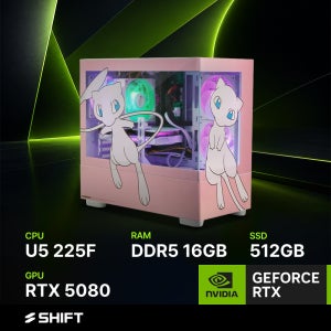 주연테크 시프트 인텔 코어 울트라5 225F RTX 5080 DDR5 16G NVMe 512G 게이밍 컴퓨터 PKM225F58 포켓몬스터