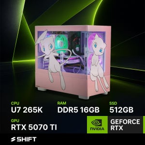 주연테크 시프트 인텔 코어 울트라7 265K RTX 5070 TI DDR5 16G NVMe 512G 게이밍 컴퓨터 PKM265K57T 포켓몬스터