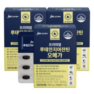 [3개월] JW중외제약 프리미엄 루테인지아잔틴 오메가3 1050mg 30캡슐, 3개