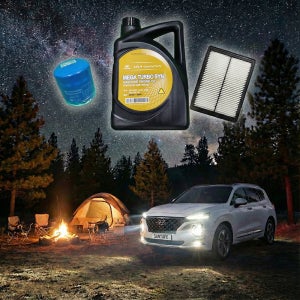 싼타페TM 2.0 터보 가솔린 순정 오일세트