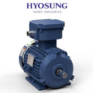 효성내압방폭모터 10마력 7.5KW 4극 Exd IIB T4 EF132M 220/380V