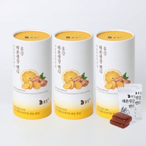 홍강 레몬생강캔디 152g, 3개