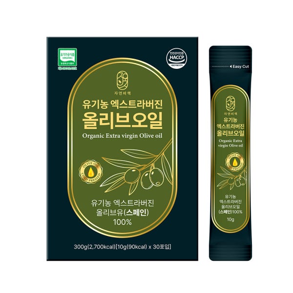 자연비책 최저산도 유기농 엑스트라버진 냉압착 올리브오일 스틱,