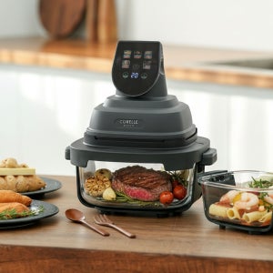 코렐 일렉 에어글라스 바사칸 에어프라이어 내열 강화유리 글라스 가정용