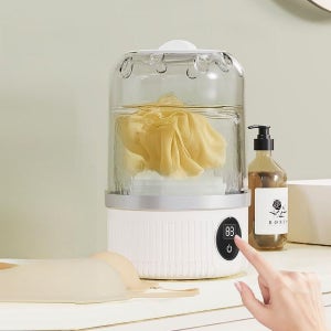 휴대용 초소형 초미니 미니 세탁기 속옷 양말 아기옷 수영복 1인가구 자취 충전식 여행용